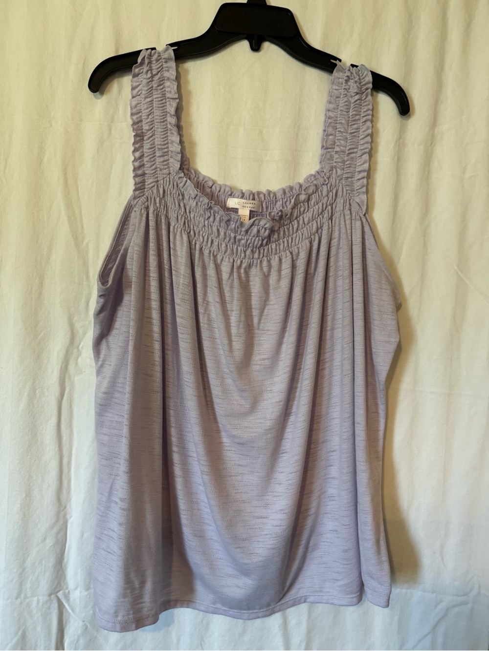 LC Lauren Conrad Ruched Sleeveless Top – Plus 1X